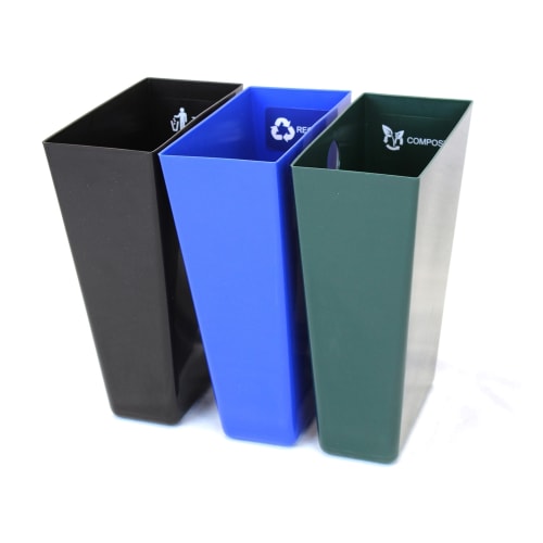 Juego de Cubos Removibles Triples de 3 Cámaras, 22.5 Cuartos